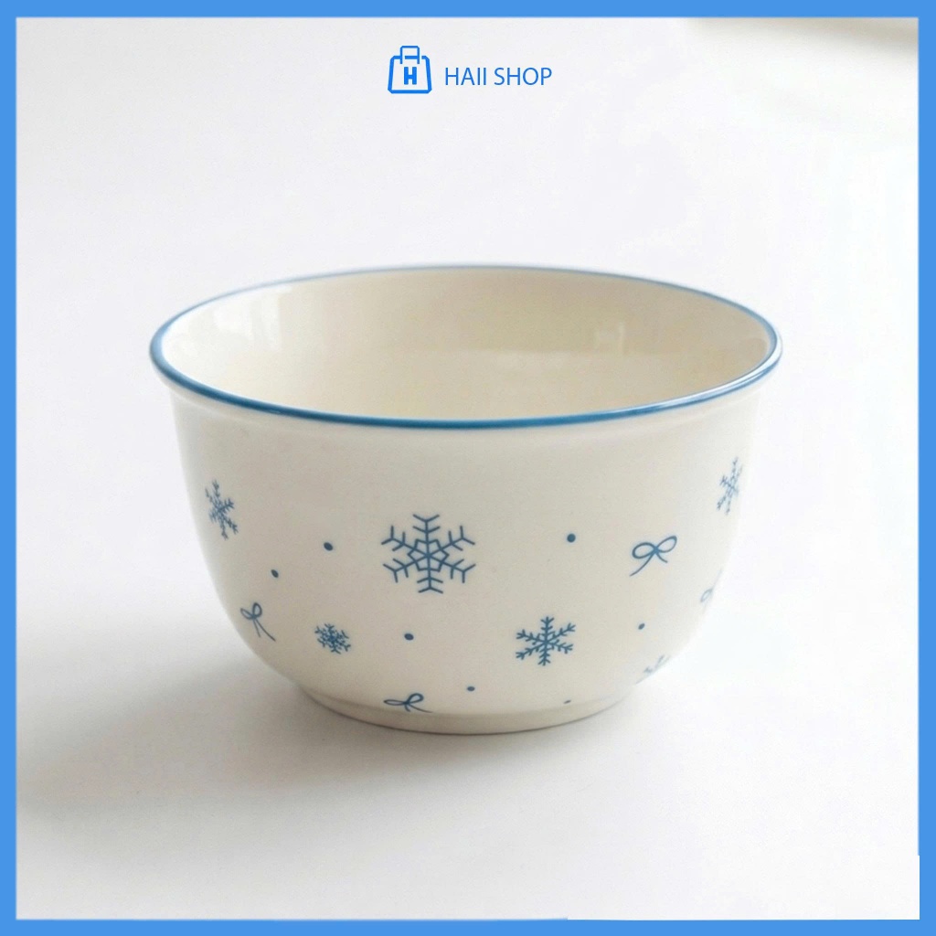 Bát Sứ Ăn Cơm Họa Tiết Dễ Thương – Chén Sứ Cao Cấp, Bền Đẹp, Kích Thước 11x6.5cm
