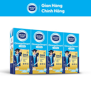 [KOL] Thùng 48 Hộp Sữa Dinh Dưỡng Dutch Lady OmegaSmart Ít Đường 48x180ml
