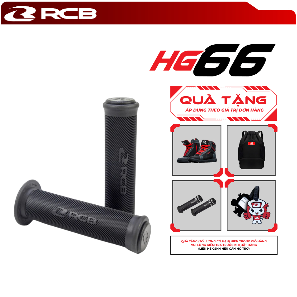 Bao Tay RCB HG66 – Chống Trượt Êm Tay – Nhiều Màu – Gắn Mọi Dòng Xe