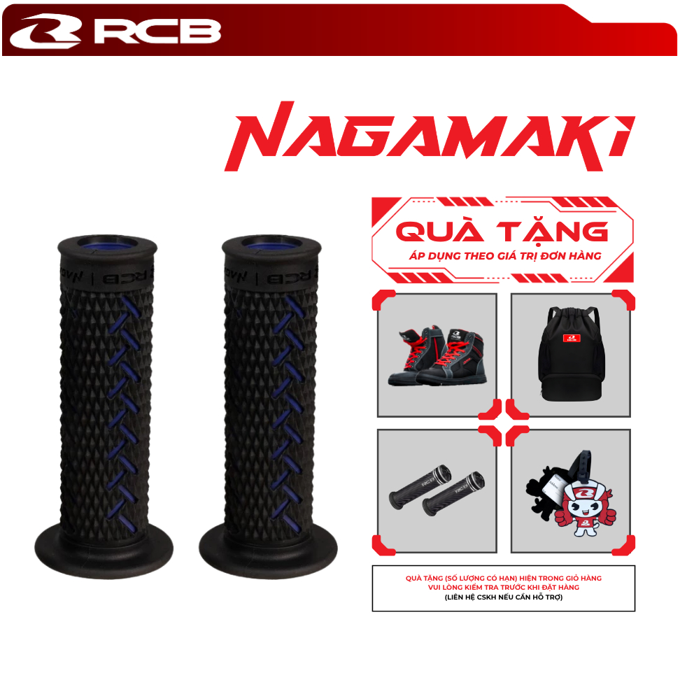 Bao Tay RCB Nagamaki – Size 120mm/122mm – Phù Hợp Mọi Dòng Xe Máy