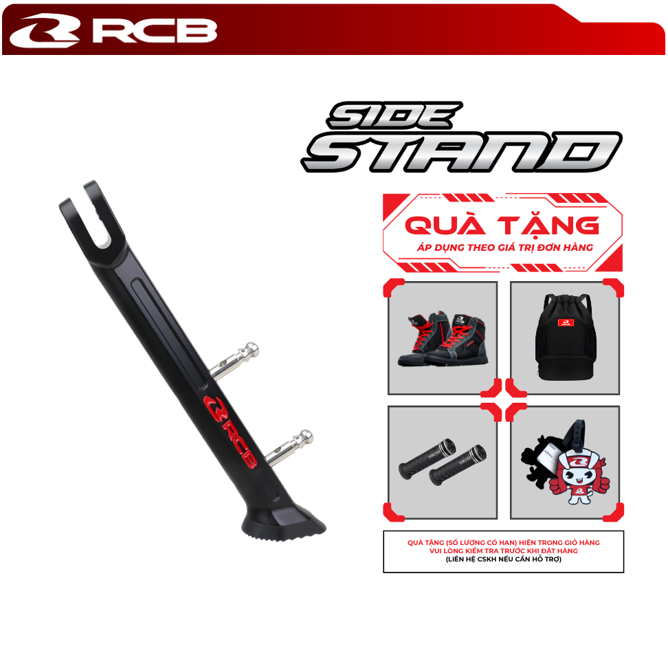Chân Chống Nghiêng RCB CNC – Gắn Mọi Dòng Xe –  Bền Bỉ , Chống Trượt