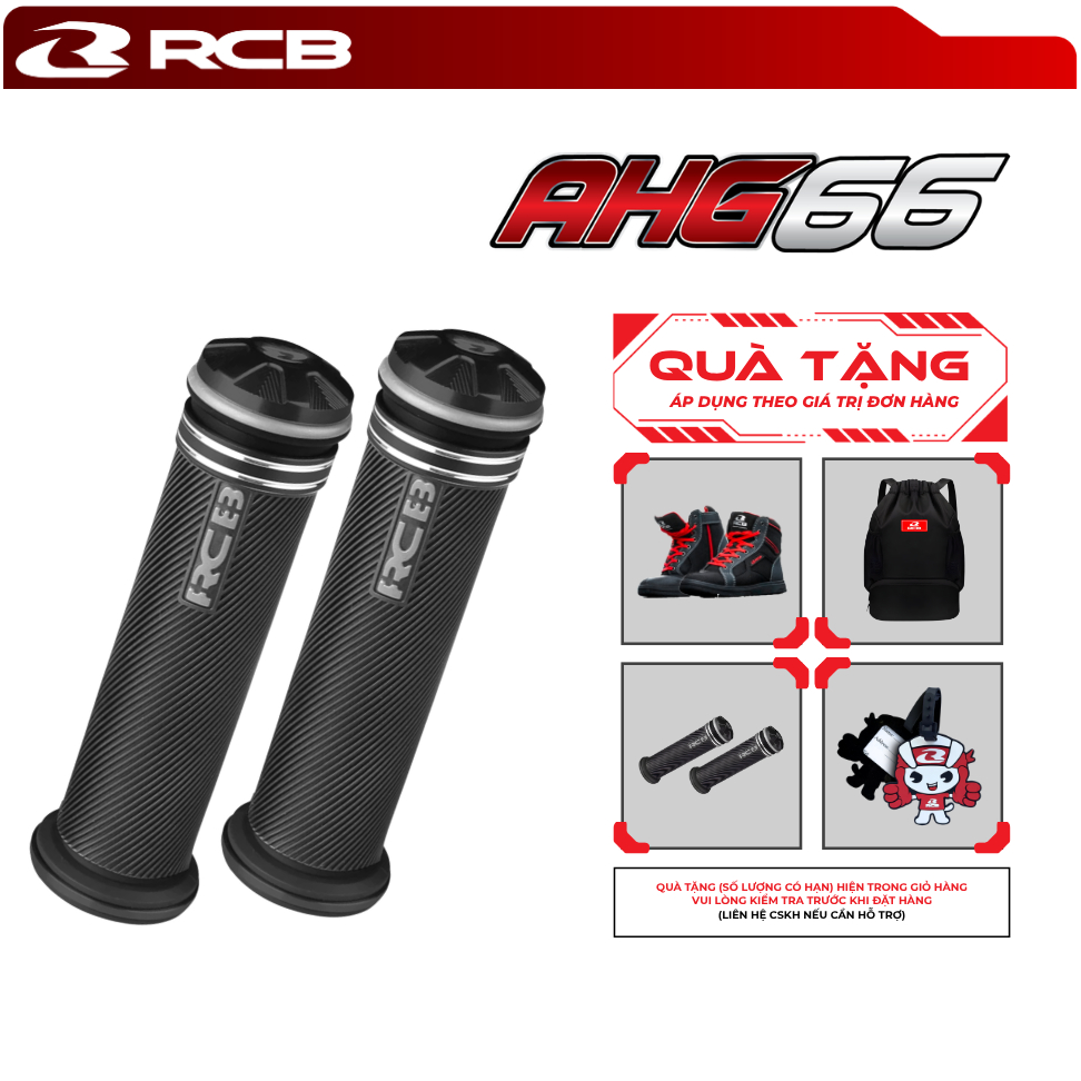 Bao Tay RCB AHG66 – Chống Trượt – Êm Tay – Gắn Mọi Dòng Xe Máy – Xe Số, Tay Ga, PKL