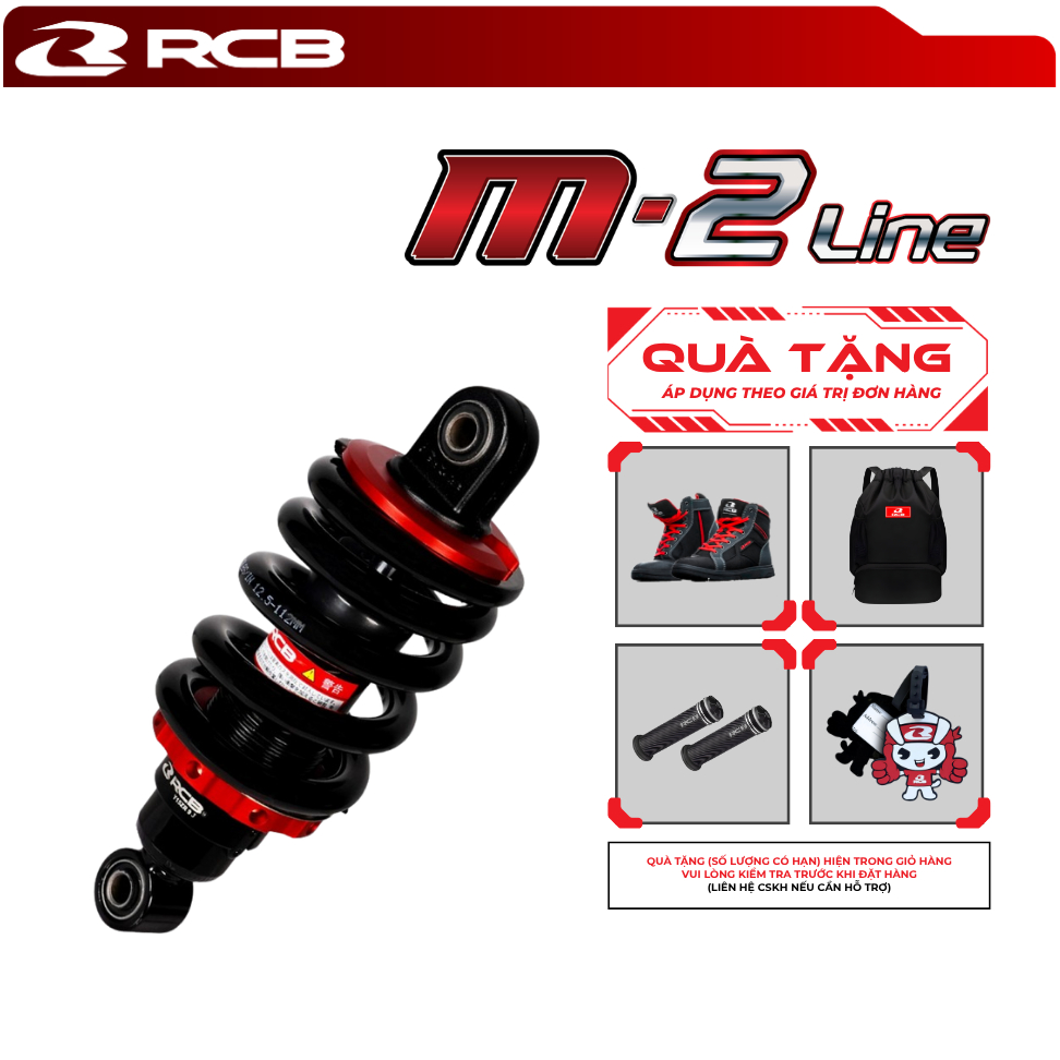 Phuộc Đơn RCB M2 Line Monoshock – Gắn Exciter 135/150, Winner, Sonic