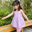 Bộ 2 dây bé gái cao cấp Sofia E0284 kitty hồng mềm mát dễ thương size 1-10y (10-40kg)