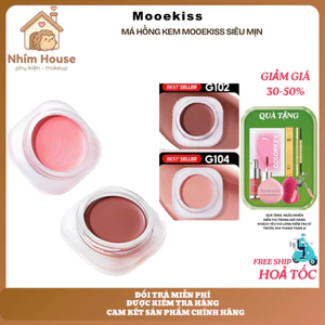 Má hồng kem MOOEKISS mịn lỳ lâu trôi mỏng nhẹ tự nhiên | NHÍM HOUSE