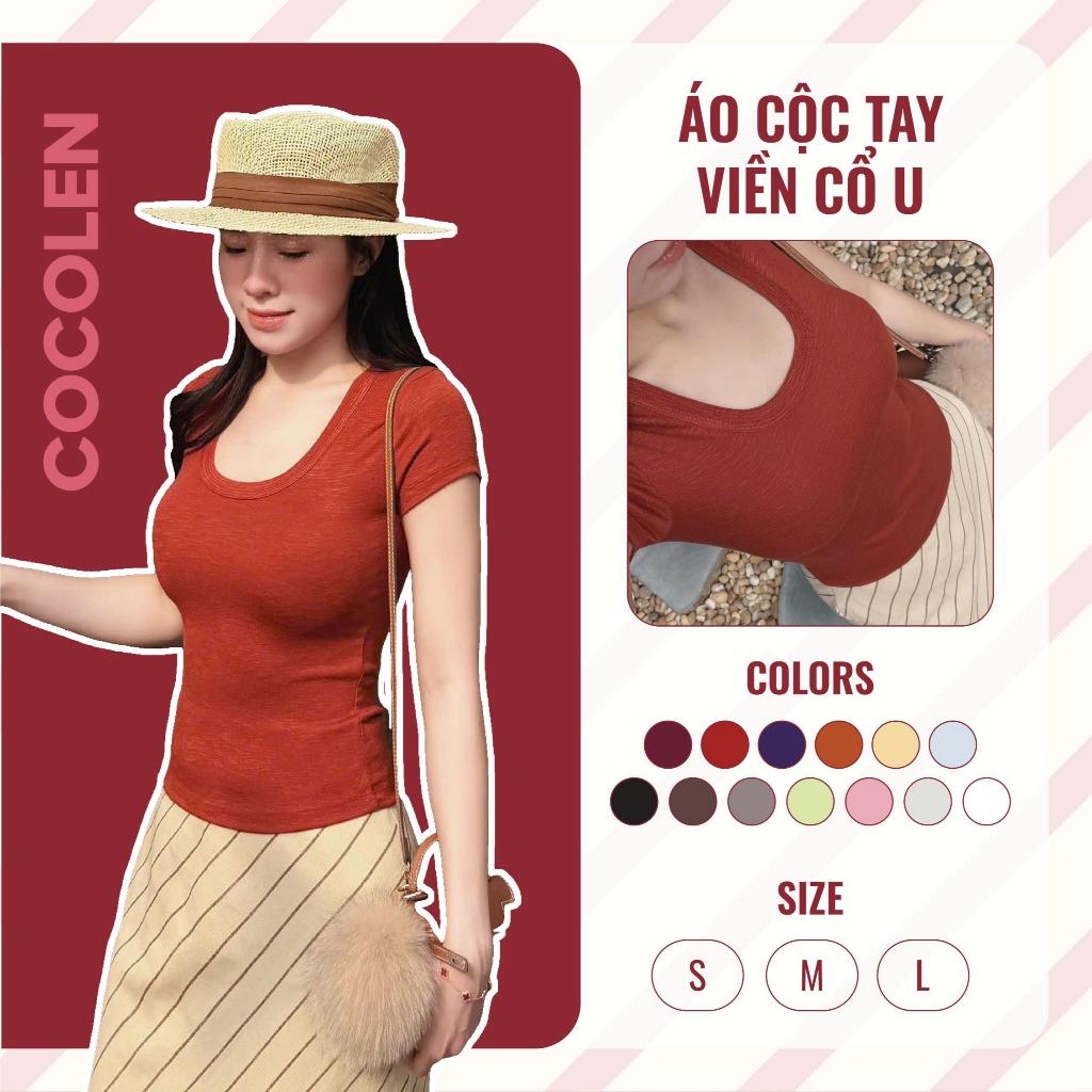 Áo Cộc Tay Cổ U Viền Trend - Chất Liệu Rib Dệt Sợi Kiểu Texture, Mát Mẻ Co Giãn, Thấm Hút Mô Hồi Tốt, Kiếu Dáng Ôm A094