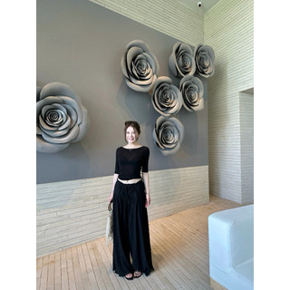 𝐏𝐡𝐢𝐞𝐧 𝐖𝐆𝐖𝐄 | (Sẵn) w9686 Quần Thô Ống Rộng Cạp Chun Bèo 4 Màu Trơn