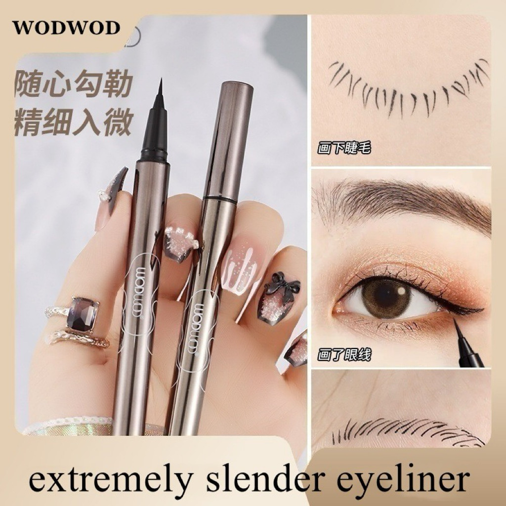 [Bảo đảm không trôi] Bút vẽ mắt nước Wod Wod nét cực mảnh 0.1mm, vẽ eyeliner hoặc mi dưới đều rất sắc nét