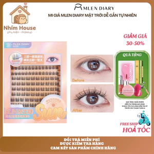 Mi giả MLEN DIARY Mặt Trời dễ gắn tự nhiên mỏng nhẹ tự nhiên | NHÍM HOUSE