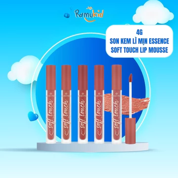 Son kem lì mịn Essence Soft Touch Lip Mousse 4g - mịn lì, mềm mịn, không khô môi