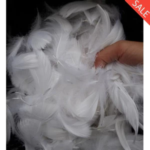 Túi 100g(1lang) lông vũ trắng trang trí chụp ảnh nhồi bóng phao nổ