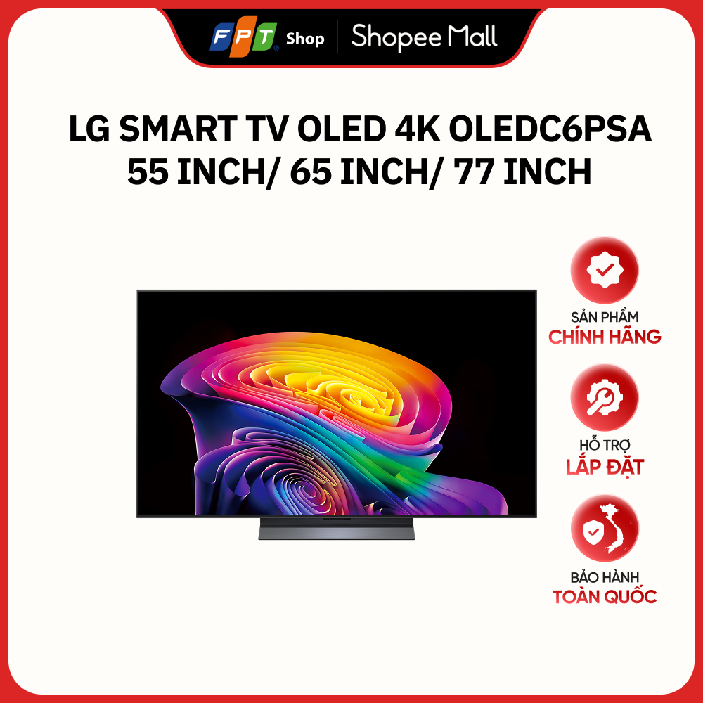 [MODEL 2026] [GIAO 0Đ] LG Smart TV OLED 4K OLEDC6PSA 55 inch/ 65 inch/ 77 inch