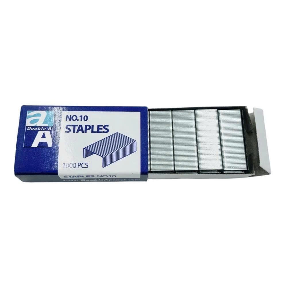 Kim Bấm Số 10 Double A - Chất Thép cứng, chống gỉ sét, dùng được cho mọi loại bấm ghim số 10