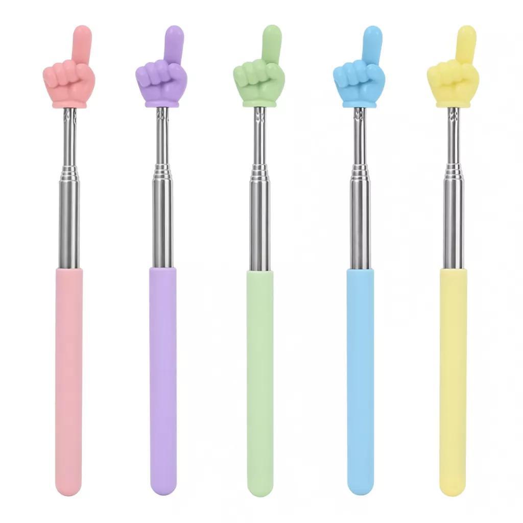 Gậy chỉ bảng Thép không gỉ Thiết kế ngón tay tiện lợi Chống trượt Dễ mang theo Nhiều màu sắc Phù hợp giảng dạy và trình