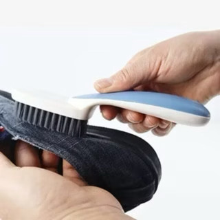 Bàn Chải Đánh Giày shoe brush Lông Nhựa PP Giúp Đánh Bay Các Vết Bẩn Ố Trên Dày Da Đồ da. Mẫu Mã Đẹp Tay Cầm Chắc Chắn