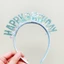 Bờm Tóc Happy Birthday Nhiều Màu Sắc - Cài Tóc, Băng Đô Sinh Nhật DUHA 003