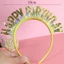 Bờm Tóc Happy Birthday Nhiều Màu Sắc - Cài Tóc, Băng Đô Sinh Nhật DUHA 003
