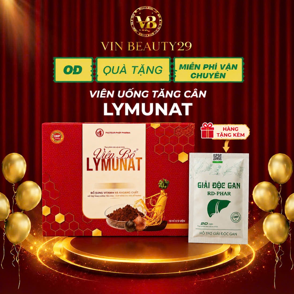 Sâm Bổ Kiện Thảo Mộc Nam, viên bổ LYMUNAT tăng cân cho người gầy, vitamin ăn ngon hiệu quả sau 20 ngày sử dụng