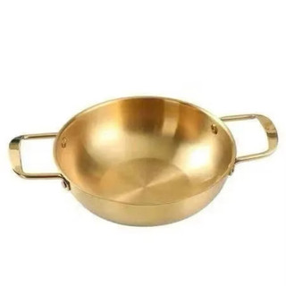 Chảo nấu mỳ cay inox, kích thước 20cm, phong cách hang quốc