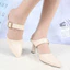 Giày Sục Nữ Có Quai Mũi Nhọn, Giày Cao Gót LUME 19 Màu Kem Đế Cao Su Non Chống Trơn Trượt, Đế cao 5cm - 7cm (SQNNK)
