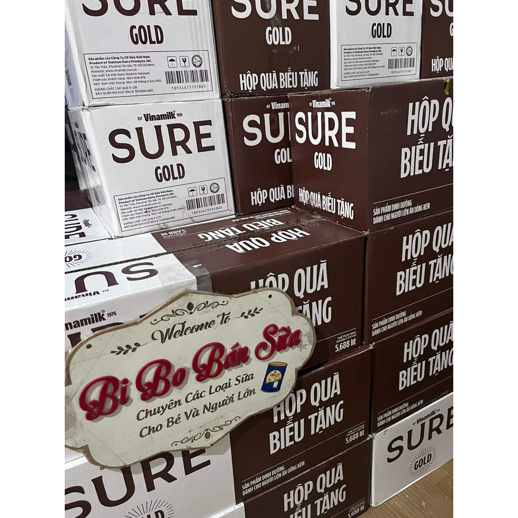 Hộp 6 Chai Sữa Bột Pha Sẵn Sure Gold [6 hộp giấy 237ml]