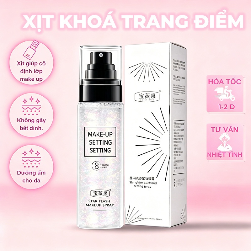 [MỚI] Xịt Khoá trang điểm Tia Sương Mềm Mại Giúp Khóa Chặt Lớp Trang Điểm Phù Hợp Mọi Loại Da 100ml