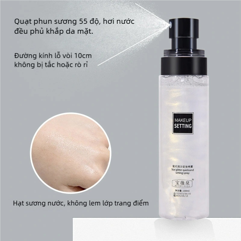 [MỚI] Xịt Khoá trang điểm Tia Sương Mềm Mại Giúp Khóa Chặt Lớp Trang Điểm Phù Hợp Mọi Loại Da 100ml