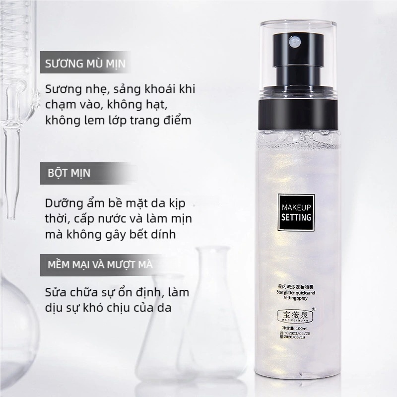 [MỚI] Xịt Khoá trang điểm Tia Sương Mềm Mại Giúp Khóa Chặt Lớp Trang Điểm Phù Hợp Mọi Loại Da 100ml