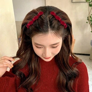Kẹp Tóc 3 Kẹp Nhỏ NOVSET Kẹp Tóc Cài Mái Nhung Nhiều Tầng Dùng Để Bện Tóc Phồng Tóc 2 Bên Phong Cách Hàn Quốc