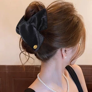 Kẹp Tóc Nơ Satin Cao Cấp Phong Cách Hàn Quốc – Kẹp Càng Cua Big Size Thanh Lịch Cho Nữ