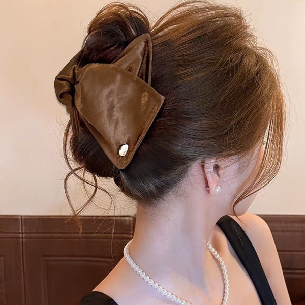 Kẹp Tóc Nơ Satin Cao Cấp Phong Cách Hàn Quốc – Kẹp Càng Cua Big Size Thanh Lịch Cho Nữ