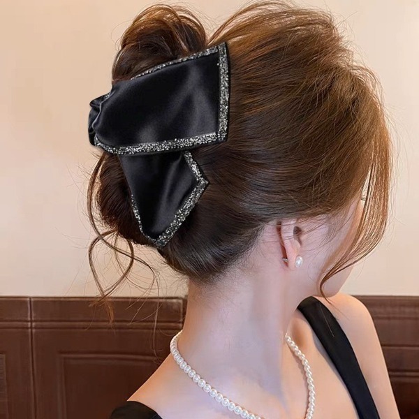 Kẹp Tóc Nơ Satin Cao Cấp Phong Cách Hàn Quốc – Kẹp Càng Cua Big Size Thanh Lịch Cho Nữ