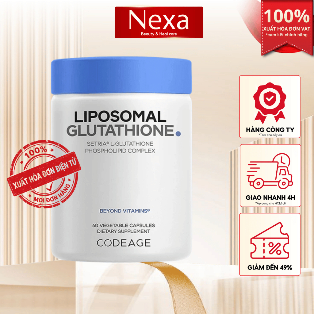 viên uống trắng da l glutathione 1000mg Review viên uống trắng da Glutathione của “nhà” Nutricost