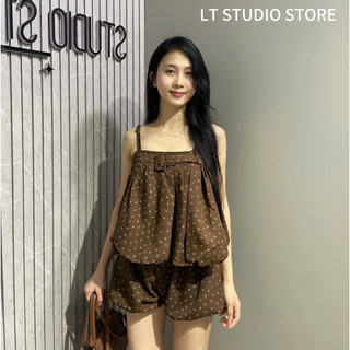 LT - Set hai dây bồng bí mix quần short bồng free size 1725