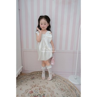 Váy Trắng Tiểu Thư Lụa Saqueen Laci Kids