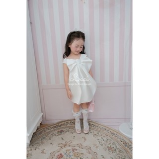 Váy Trắng Tiểu Thư Lụa Saqueen Laci Kids
