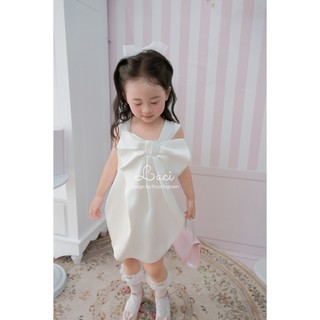 Váy Trắng Tiểu Thư Lụa Saqueen Laci Kids