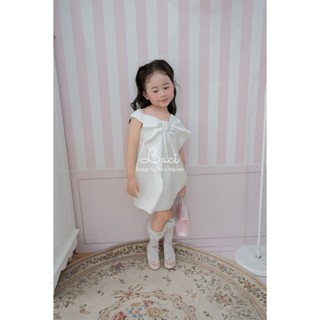 Váy Trắng Tiểu Thư Lụa Saqueen Laci Kids