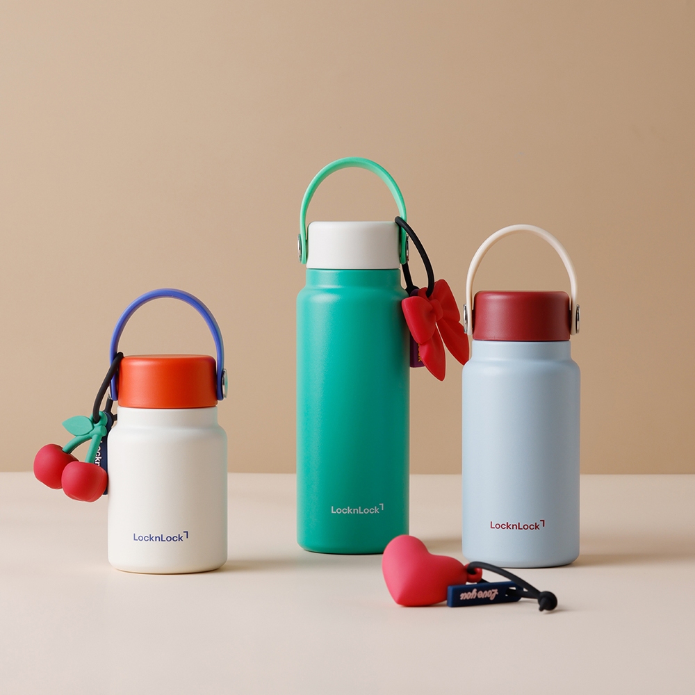 Bình Giữ Nhiệt Bỏ Túi LocknLock Mini Pocket Tumbler LHC4437, LHC4438, LHC4439 Có Quai Xách - K-MALL