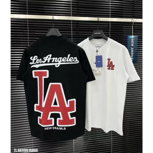 Áo Phông MLB nam nữ 100% cotton mềm mại thấm hút mồ hôi - LA Đỏ