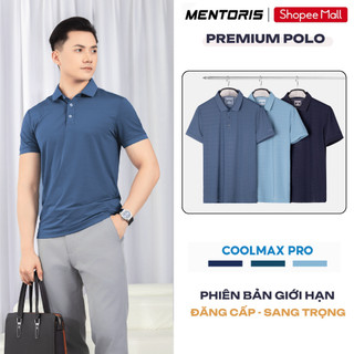 Áo Polo Nam MENTORIS Vải Coolmax Cao Cấp,Form Regular Fit,Phong Cách Sang Trọng,Bản Giới Hạn MPS215R