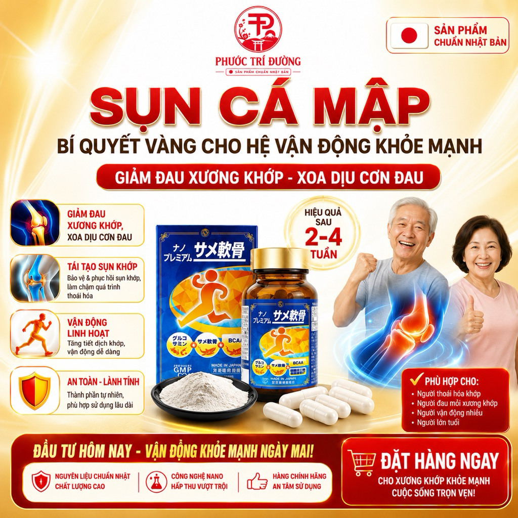 [Xương Khớp] Viên uống Sụn Vi Cá Mập Nano Premium Shark Cartilage Nhật Bản (Hộp 150 viên)- Hỗ trợ khớp