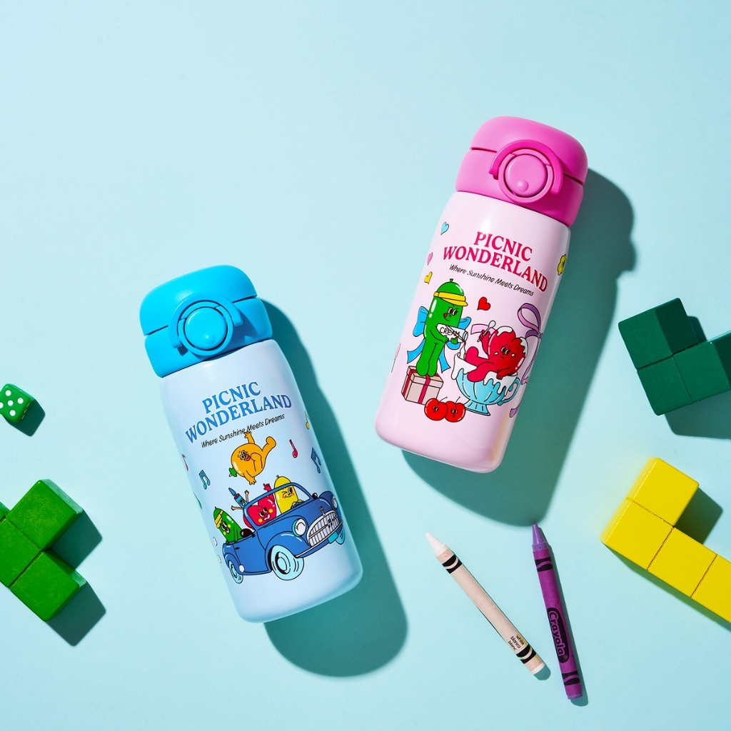 Bình Giữ Nhiệt Cho Bé LocknLock Balloon Friends School Fit Tumbler LHC3384 Inox STS316L, 380ML, 2 Màu - K-MALL