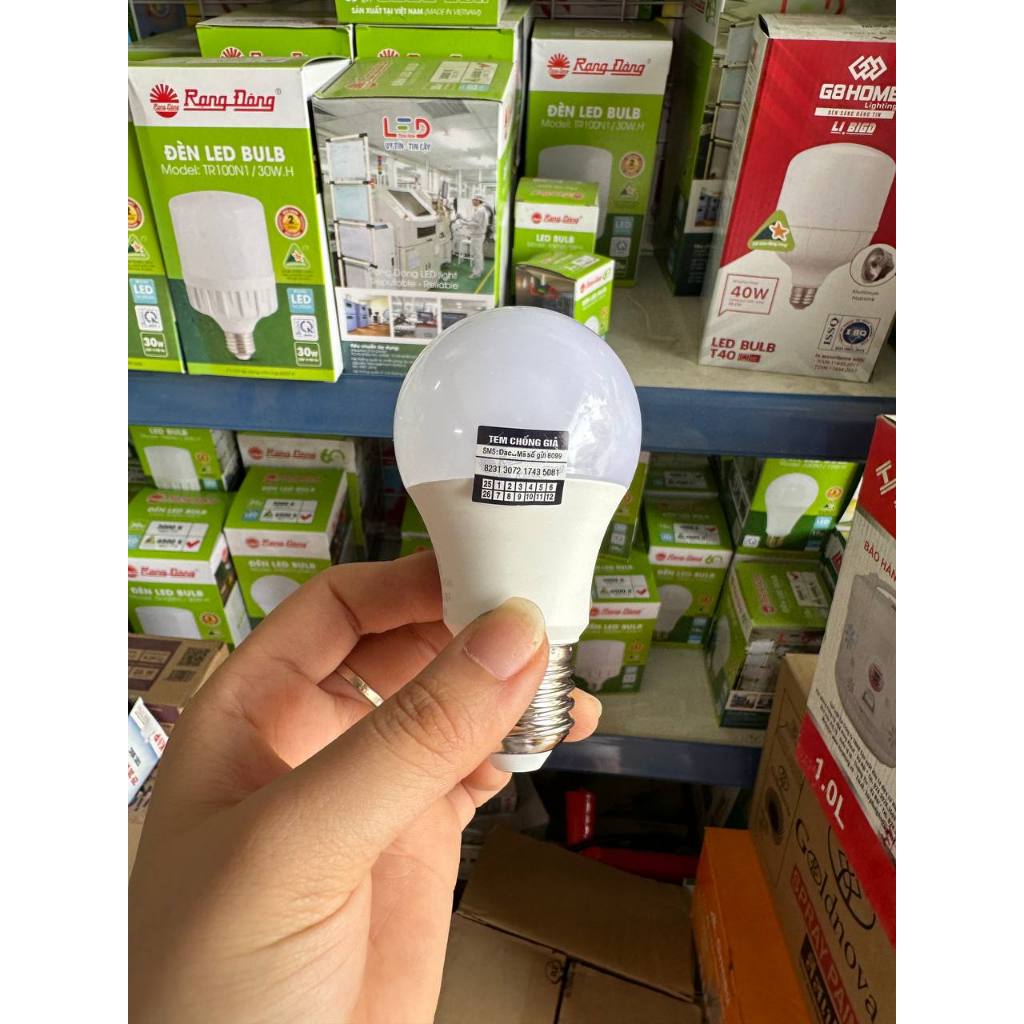 Bóng đèn led, bèn led bulb Rạng Đông 3w 5w 7w 9w đui e27 ánh sáng trắng vàng tiết kiệm điện