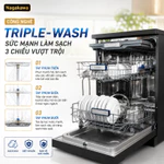 Máy Rửa Bát Nagakawa NK8D61M/NK8D01M/NMD9811 Chính Hãng Malaysia - 8 Bộ/16 Bộ - Sấy Khô Diệt Khuẩn - Bảo Hành 2 Năm — ảnh 6