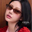 Kính râm mát dáng mèo chuyên đi nắng CELIA - LÉA GLASSES nhựa cứng cao cấp chống UV400 và ASX Y2K