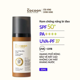 Kem chống nắng Cocoon quang phổ rộng SPF 50+, PA ++++ Cocoon 50ml, SkinStory Việt Nam
