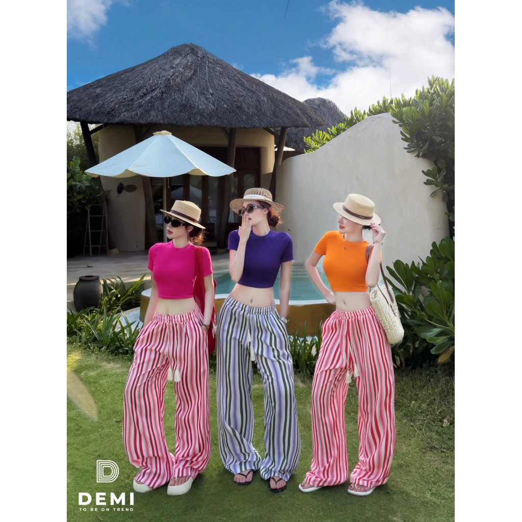 Set áo crt quần kẻ sayyy hi summer full 4 màu xinh iuu mời các ce chốt đơn ạ 🌈