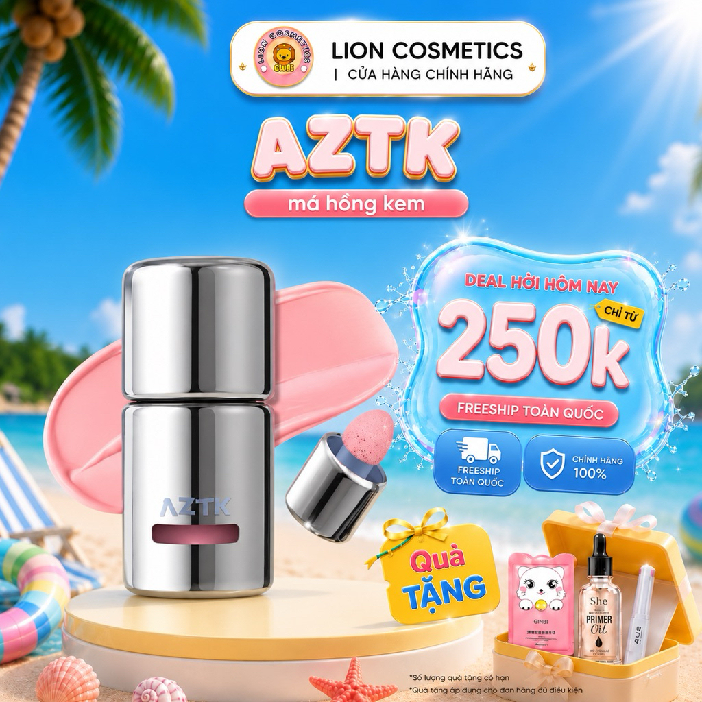 [Aztk] Má Hồng Kem Aztk Triệt Sắc Highlight Sáng Da Màu Xinh Bền Màu ...