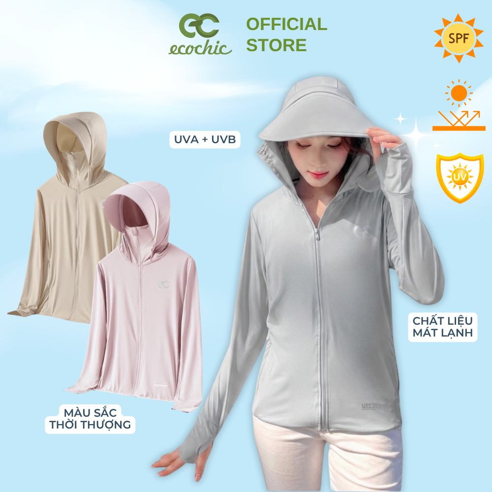[LINK TỔNG] Áo Chống Nắng ECOCHIC B041 & B233 Chất Liệu Cao Cấp Chống Tia UV UPF50+ Co Giãn Thoáng Mát
